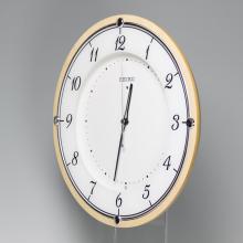 Seiko clock wall clock radio analog wooden frame natural color wood KX373A SEIKO