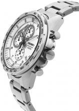 SEIKO quartz chronograph 100M waterproof white dial SSB317P1