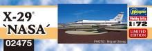 Hasegawa 1/72 National Aeronautics and Space Administration X-29 NASA Plastic Model 02475
