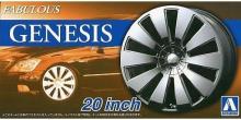 Aoshima Bunka Kyozai (AOSHIMA) The Tuned Parts Series 1/24 Fabless Genesis 20-inch Plastic Model