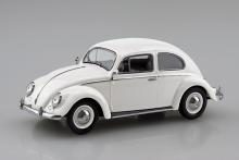 Aoshima Bunka Kyozai (AOSHIMA) 1/32 Scale Rakupla Snap Kit No. 20-PW Volkswagen Beetle (Pearl White) Pre-Colored Plastic Model Kit