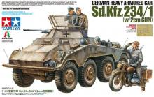 Tamiya 1/35 Italeri Seeds No.19 German Heavy Armored Car Sd.Kfz.234 / 1 (2cm gun mounted type) Plastic model 37019 Molding color 37019-000