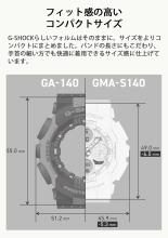 CASIO G-Shock Watch (Official Japanese Product) GMA-S140PG-7AJF Women's White