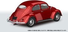 Aoshima Bunka Kyozai 1/32 Scale Rakupla Snap Kit No. 20-RR Volkswagen Beetle Ruby Red Pre-Colored Plastic Model Kit (Automobile)