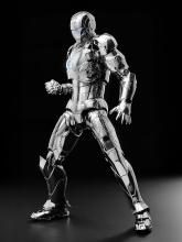 Threezero Marvel Studios The Infinity Saga DLX Iron Man Mark 2 (Chrome Edition) 1/12 Scale ABS, PVC, Zinc Alloy, and Other Metal Painted Action Figure