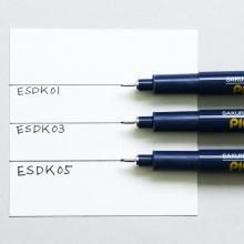 Sakura Crepus Water-based Pen Pygma Black 3-piece set ESDK-3A