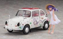 Hasegawa 1/24 Subaru 360 Deluxe Claire Frost w/Figure Plastic Model SP648 (Car)