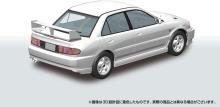 Aoshima Bunka Kyozai (AOSHIMA) 1/24 Scale Rakupla Snap Car No. 04-SW CE9A Lancer GSR Evolution III 1995 Scotia White Pre-Colored Plastic Model