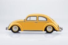 Aoshima Bunka Kyozai (AOSHIMA) Rakupla Snap Kit No. 20-PY Volkswagen Beetle (Postal Yellow) Pre-Colored Plastic Model Kit