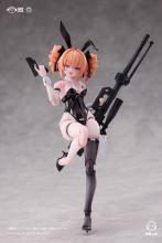 BUNNY RAPID ACTION SQUAD Sniper Leoni (Partially Assembled Plastic Model, 1/12 Scale, Pre-Painted, Complete Action Figure)
