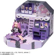 Takara Tomy Licca-chan Cool Kuromi Licca-chan Room Dress-up Pretend Play Toy Ages 3 and up