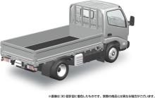 Aoshima Bunka Kyozai (AOSHIMA) Rakupla Snap Kit No. 23-SR Hino Dutro Flatbed (Silver) 1/32 Scale Plastic Pre-Colored Plastic Model Kit