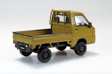 Aoshima Bunka Kyozai (AOSHIMA) Rakupla Snap Kit No.05CU-OE Subaru Sambar Truck Custom Wheels (Olive) 1/32 Scale Plastic Model Kit