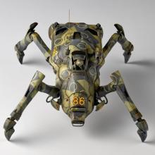 Kaiyodo ARTPLA Maschinen Krieger Sturmkäfer & Pamela Amsel 1/35 scale unpainted plastic model kit AP047