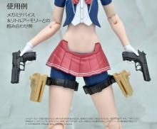 Tomytec Little Armory LA-OP21 Megami Device Gun Handle, White, Plastic Model Parts, 334804