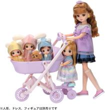 Takara Tomy Licca-chan LF-11 Everyone Out and About 3-Way! Stroller, Dress-Up, Pretend Play Toy, Ages 3 and Up