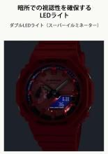 CASIO G-Shock Watch GA-2100RRB-4AJF Men's Red