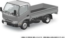 Aoshima Bunka Kyozai (AOSHIMA) Rakupla Snap Kit No. 23-SR Hino Dutro Flatbed (Silver) 1/32 Scale Plastic Pre-Colored Plastic Model Kit