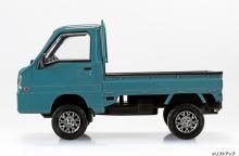 Aoshima Bunka Kyozai (AOSHIMA) Rakupla Snap Kit No.05CU-BG Subaru Sambar Truck Custom Wheels (Blue Gray) 1/32 Scale Plastic Model Kit