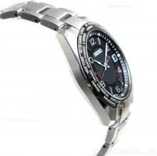 SEIKO BRIGHTZ 20th Anniversary Limited Model Solar Radio Titanium World Time Notation "B" Mark Needle / Crown SAGZ107 Men's Silver