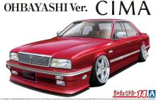 Aoshima Bunka Kyozai (AOSHIMA) The Tuned Car Series 1/24 Y31 Cima Obayashi Specification 89 (Nissan) Plastic Model