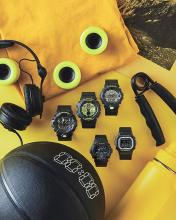 CASIO G-SHOCK Black and Yellow Series AWG-M100SDC-1AJF Men's
