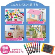 Mitsubishi water-based pen Poskarame containing extra fine 7 colors PC1ML7C