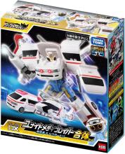 TAKARA TOMY Tomica Job Laborer TJBDX Unite Medibraver Ambulance & Doctor Helicopter Combined Set Miniature Car Toy for ages 3 and up
