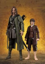 TAMASHII NATIONS SHFiguarts Frodo Baggins & Gollum (Lord of the Rings) Approx. 120mm PVC & ABS & Cloth Painted Movable Figure