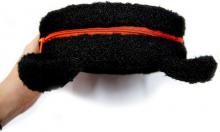 Dick Bruna Black Bear Face Pouch Total length about 18cm plush toy 600190