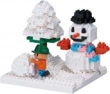 Nanoblock Stories Collection Snow Play NBH_165