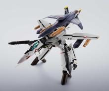 TAMASHII NATIONS HI-METAL R Macross Zero VF-OS Phoenix (Roy Focker's Custom) + QF-2200D-B Ghost, Approx. 140mm ABS & Diecast & PVC Painted Movable Figure