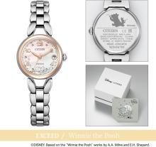 Reloj CITIZEN Exceed Disney Collection Winnie the Pooh Motif ES9475-56N para mujer, color plata, flor de cerezo