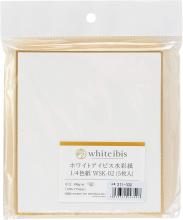 Holbein Watercolor Paper White Ibis 1/4 Color Paper WSK-02 5 pieces 271332