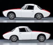 Tomytec Tomica Limited Vintage 1/64 Scale LV-215a Toyota Sports 800 Custom Color Specification, White/Red, 1965 Model, Finished Model, 336044