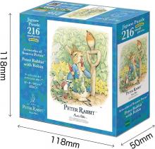216 Piece Jigsaw Puzzle PETER RABBIT Artworks of Beatrix Potter™ Peter Rabbit™ and Robin Small Pieces (18.2x25.7cm)