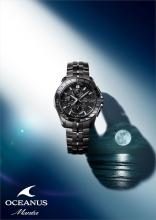CASIO Oceanus Watch Manta Limited Edition of 1,600 Pieces Worldwide OCW-S7000CN-1AJF Men's, All Black