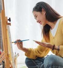 Ohuhu 30-piece Acrylic Paint Set, 24 Colors, 6 Brushes, 12ml