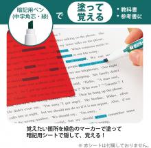 Kokuyo Memorization Pen Checkle Green Pink PM-M120P-1P