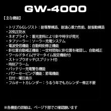 CASIO G-SHOCK GRAVITYMASTER radio wave solar GW-4000-1AJF black
