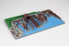 1/3000 Collectible Naval Port Series No.3 EX-3 Kure Naval Port (In This Corner (and Other Corners) of the World) Battleship Yamato Package