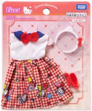 Takara Tomy Licca-chan Dress, My Choice, Sanrio Characters, One-Piece Dress & Headband, Hello Kitty, Dress-Up, Pretend Play Toy, Ages 3 and Up