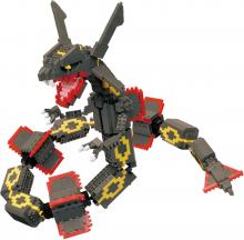 Kawada Nanoblock Pokemon Black Rayquaza Extreme DX NBPM_104 7 x 42 x 21 cm Ages 12 and up Interior Hobby NBPM_104