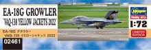 Hasegawa 1/72 US Navy EA-18G Growler VAQ-138 Yellow Jackets 2022 Plastic Model 02461