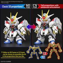 SD Gundam Cross Silhouette SDCS Mobile Suit Gundam SEED FREEDOM Mighty Strike Freedom Gundam Pre-colored plastic model