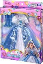 Takara Tomy Licca-chan Dress LW-22 Blue Luminous Dress-Up Toy for Ages 3 and Up