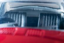 Tomytec Tomica Limited Vintage 1/64 Scale LV-215a Toyota Sports 800 Custom Color Specification, White/Red, 1965 Model, Finished Model, 336044