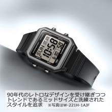 CASIO Casio Collection Watch (Official Japanese Product) W-221H-1AJF Men's Black