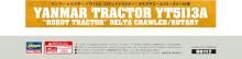 Hasegawa 1/35 Construction Machinery Series Yanmar Tractor YT5113A Robot Tractor Delta Crawler/Rotary Specification Plastic Model 66112 (Car)