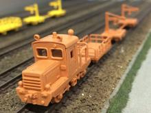 N gauge 2529 Colored track maintenance vehicle (orange)